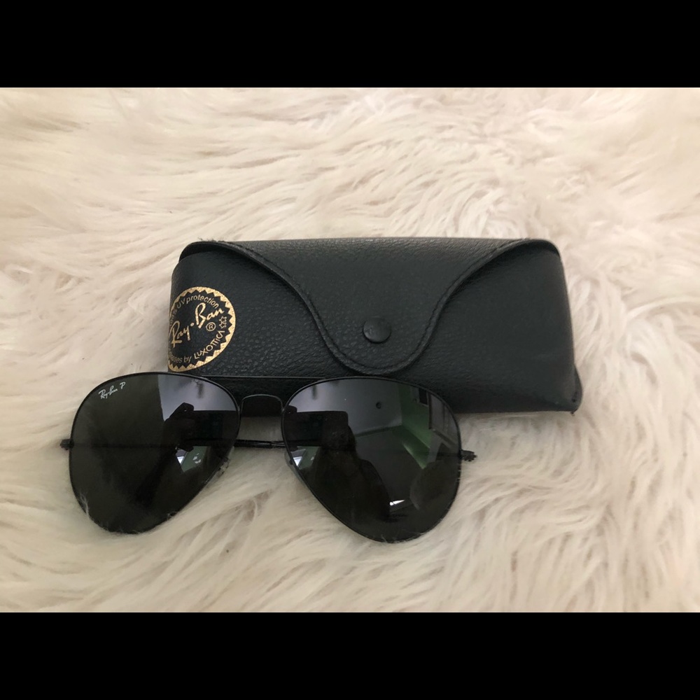 Raybans Oversized Black Aviators